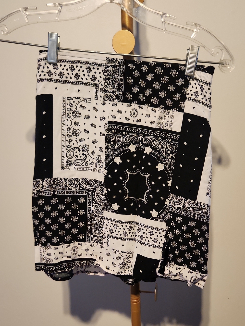 Bluenotes Black and White Bandana Tube Top